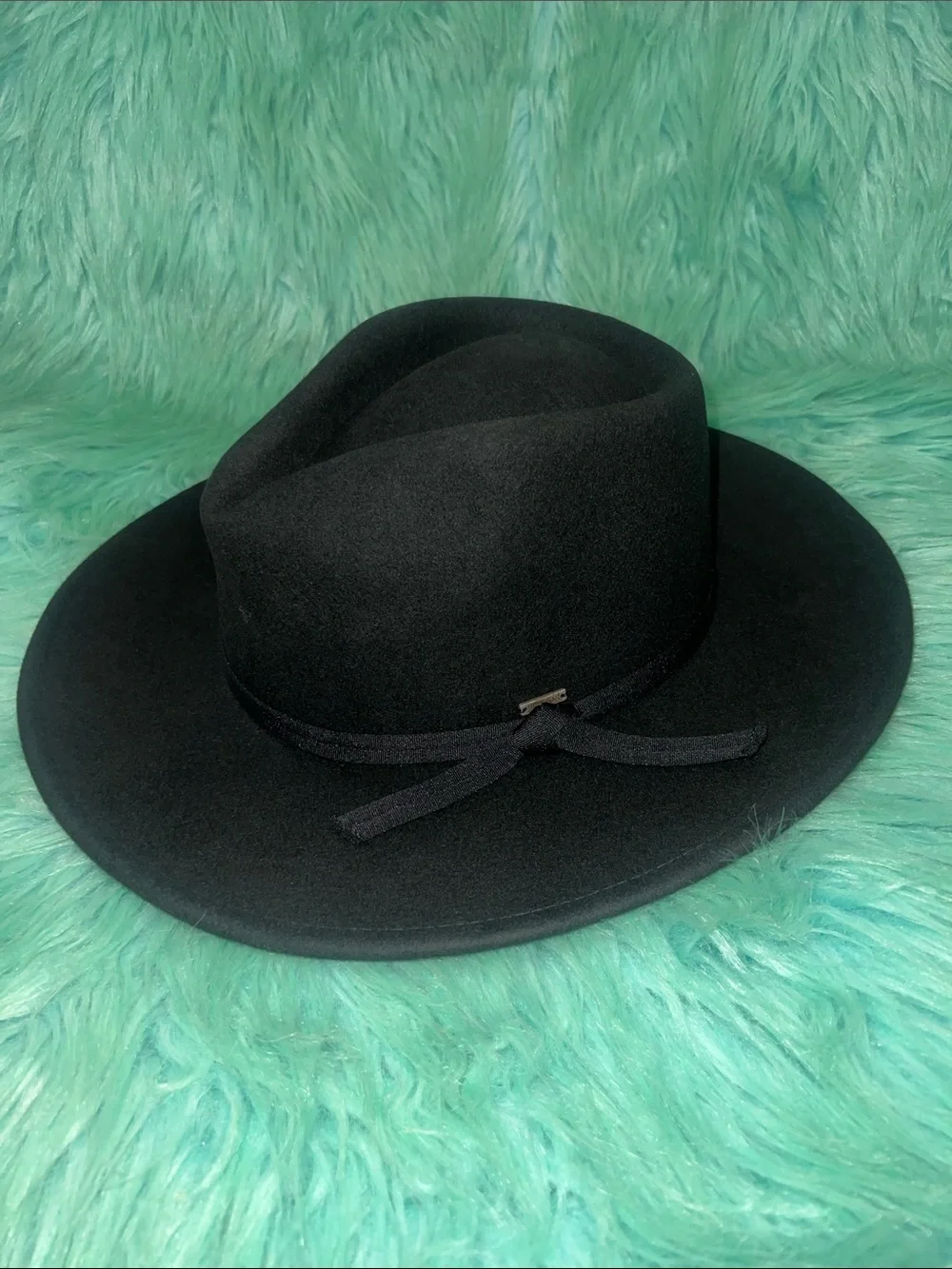 NWT Nordstrom Brixton Black Joanna  Packable Felt Hat Adjustable Size L
